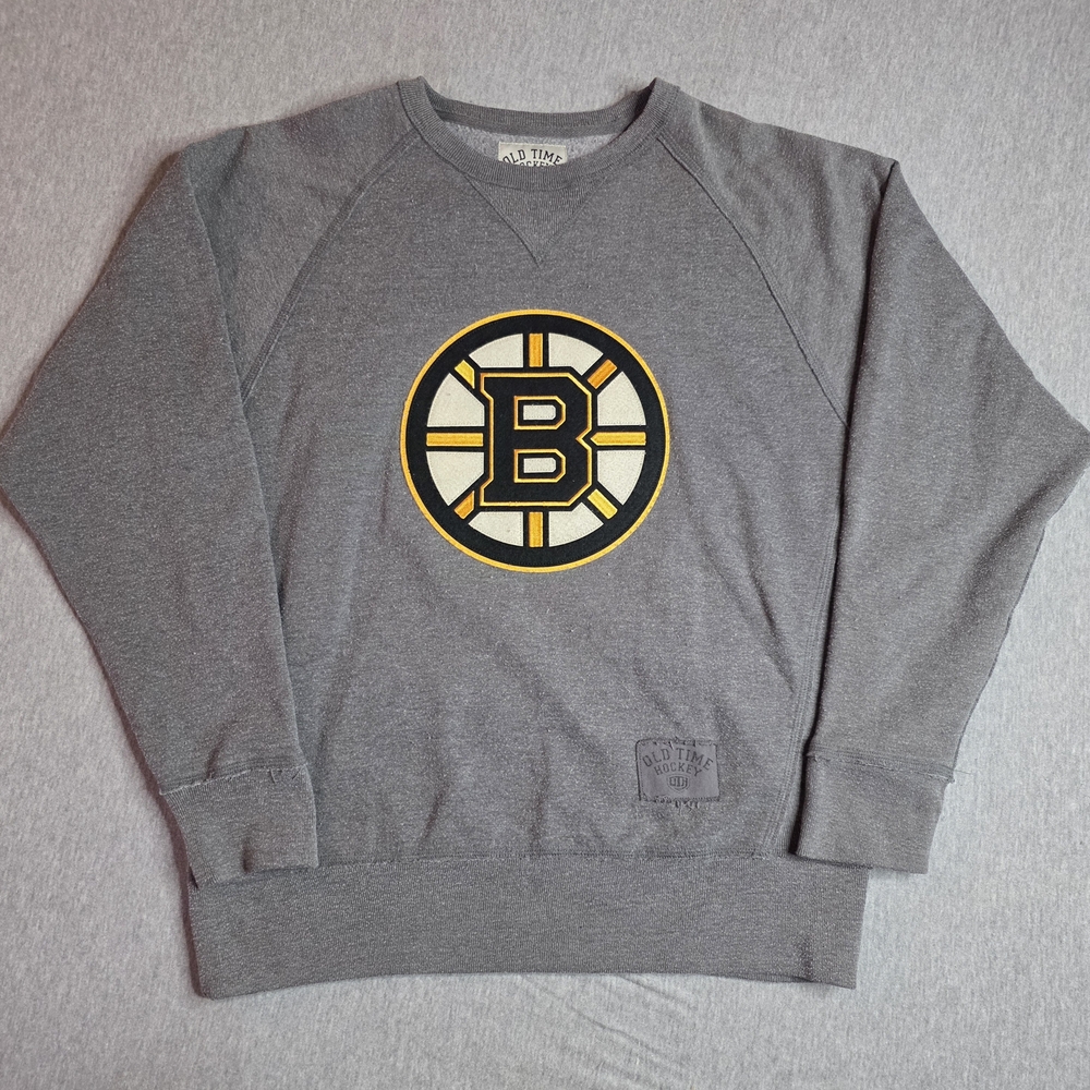 Old Time Hockey Gray Crewneck Sweater